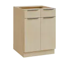 SIS - 6DZ2 spodní skříňka, 2-dveřová, 2-zásuvková, 870x600x600, bříza světlá
